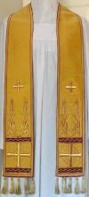 Cloth of Gold Gothic Preaching Stole